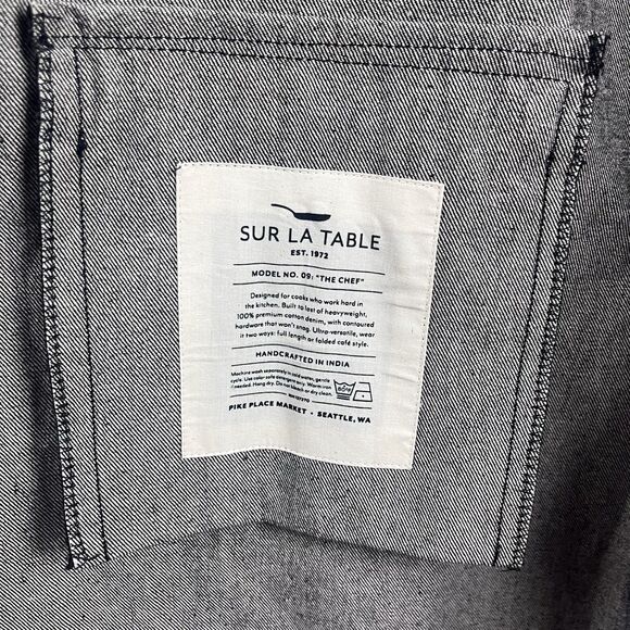 Sur La Table ScanPan Adjustable Chef Black Demin Apron - Picture 5 of 5